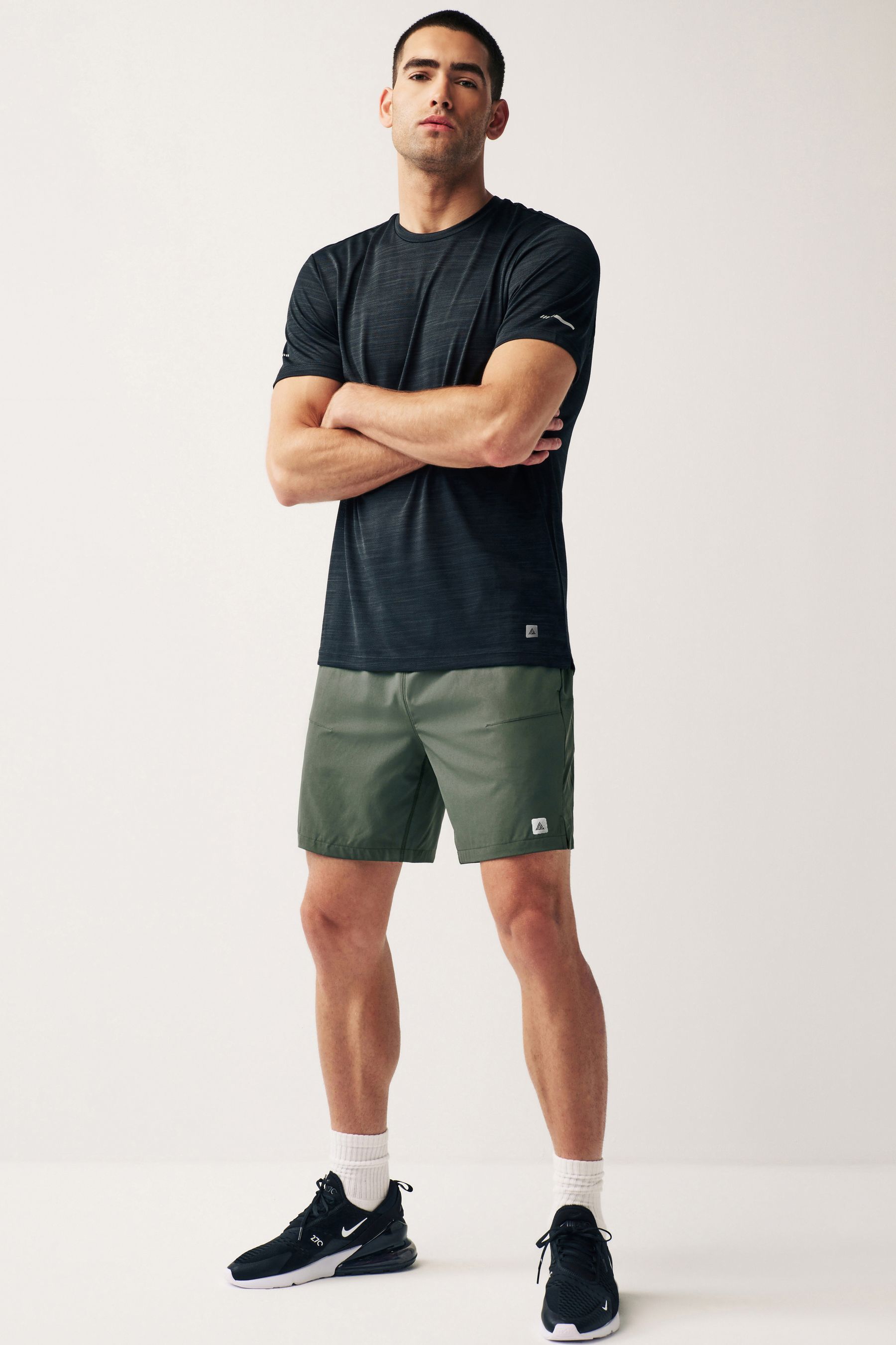 Khaki sales gym shorts
