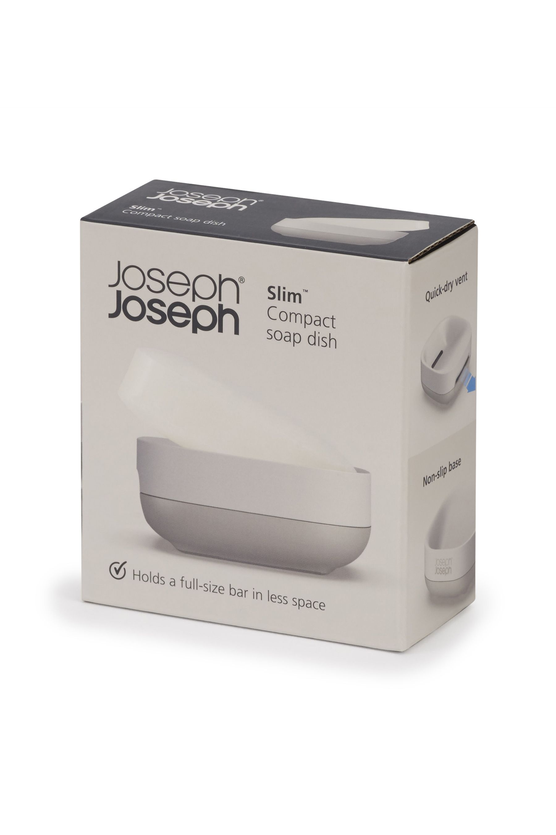 Buy Joseph Joseph Ecru Slim Compact Soap Dish from Next Luxembourg