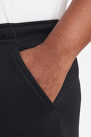 Nike Black Club Fleece Swoosh Shorts - Image 13 of 17