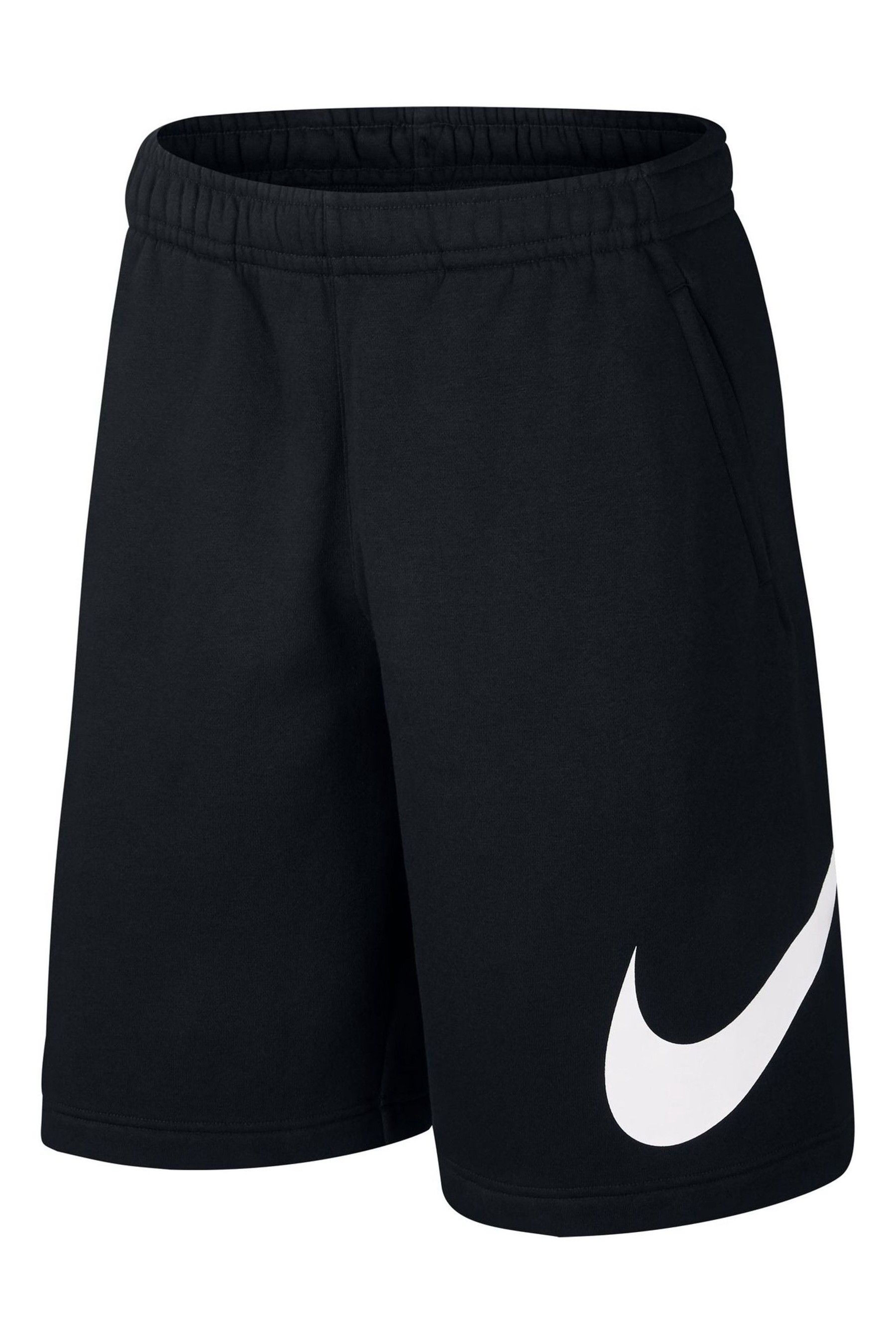 Buy Nike Black Club Fleece Swoosh Shorts from Next Armenia