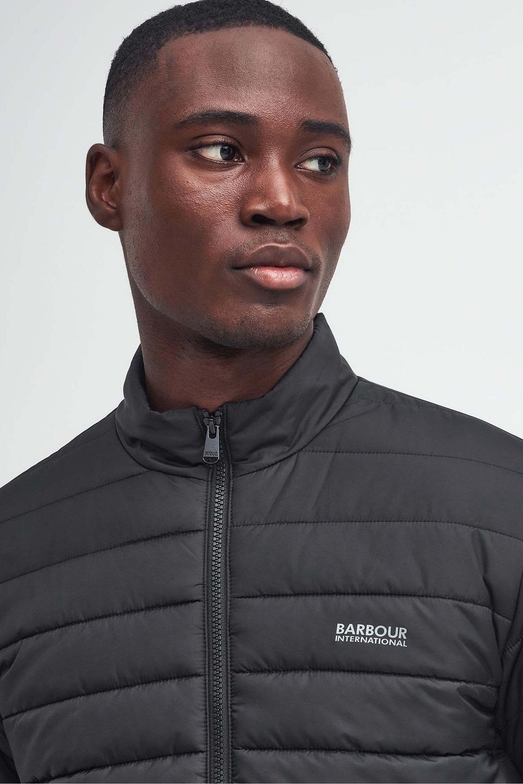 Buy Barbour International Ledley Quilted Puffer Black Jacket from Next Malta