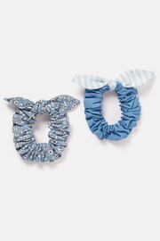 Joules Marina Blue Pack of Two Scrunchies - Image 1 of 2