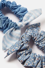 Joules Marina Blue Pack of Two Scrunchies - Image 2 of 2