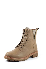 Lunar Natural Nevada Stone Laceup Ankle Boots - Image 3 of 9