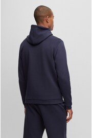 BOSS Blue Curved Layered Logo Tracksuit Zip Throught Hoodie - Image 2 of 5