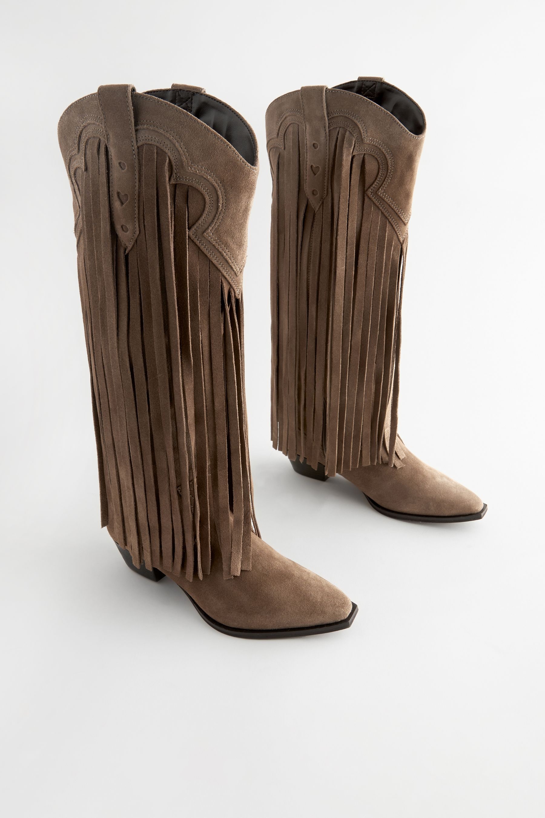 Qupid fringe booties discount