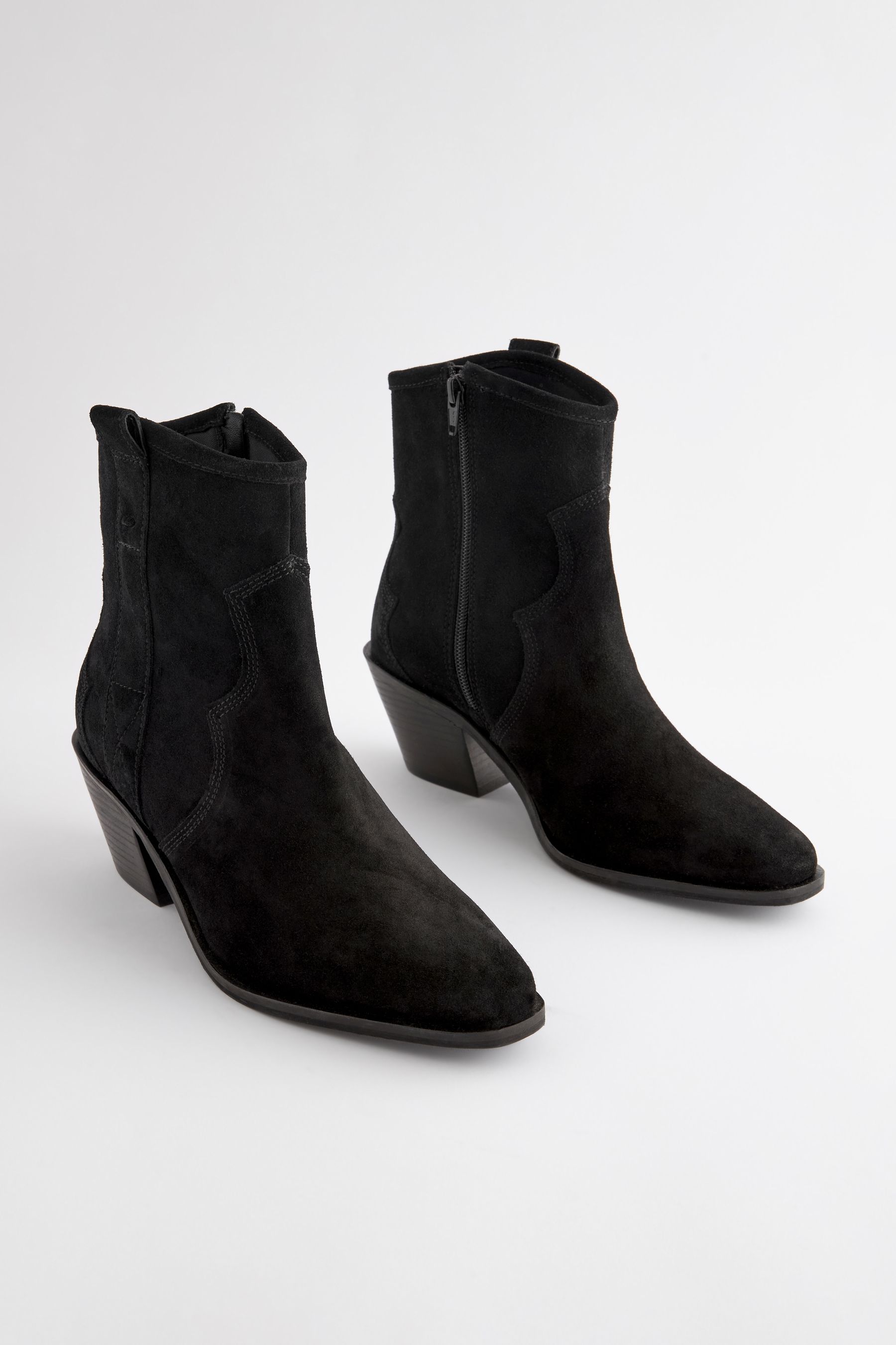 Womens black ankle cowboy boots on sale