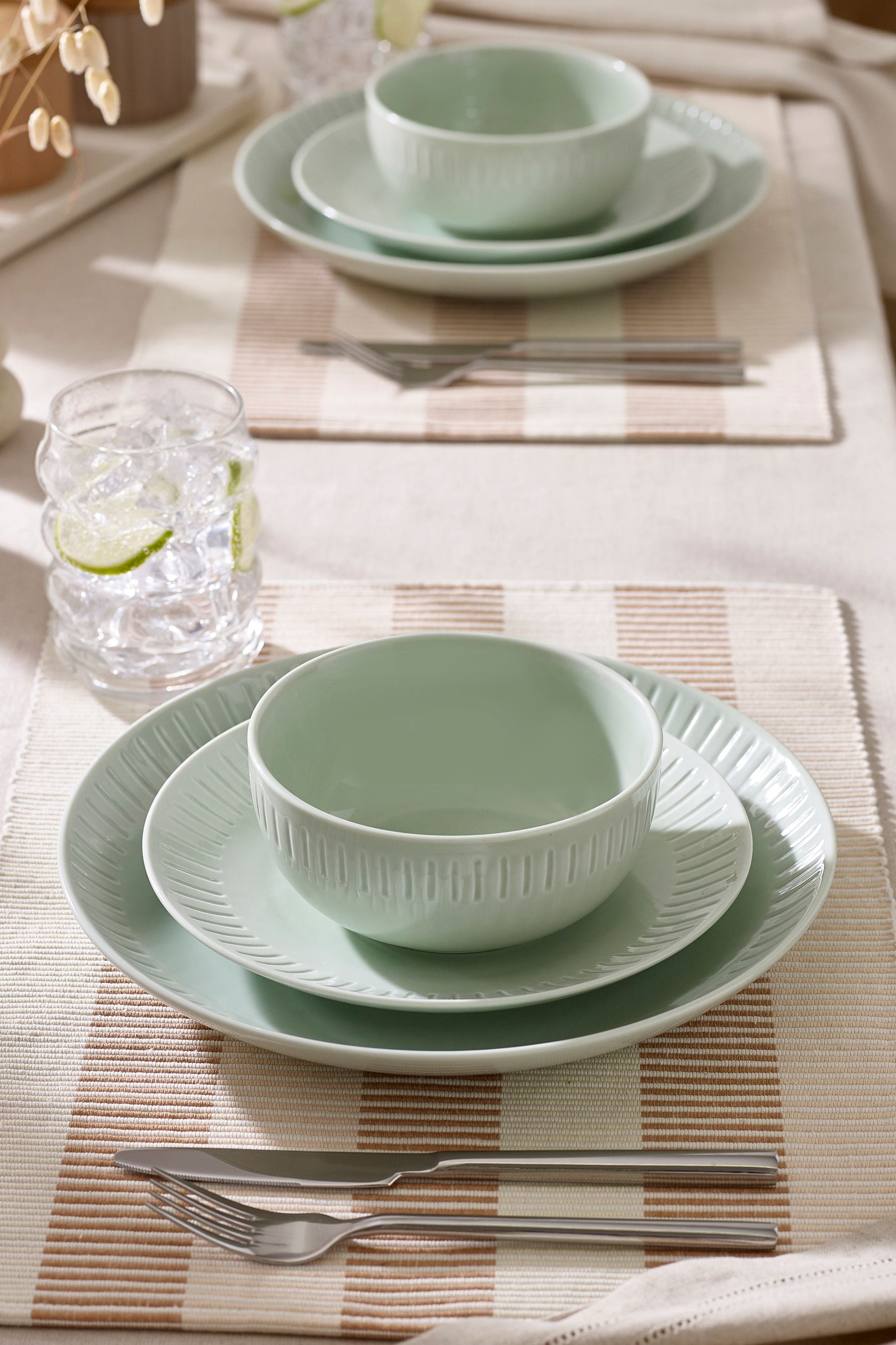 Mint dinnerware set shop