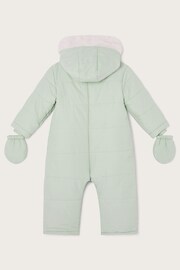 Monsoon Green Bear Pramsuit - Image 2 of 3