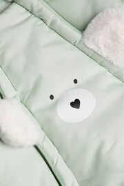 Monsoon Green Bear Pramsuit - Image 3 of 3