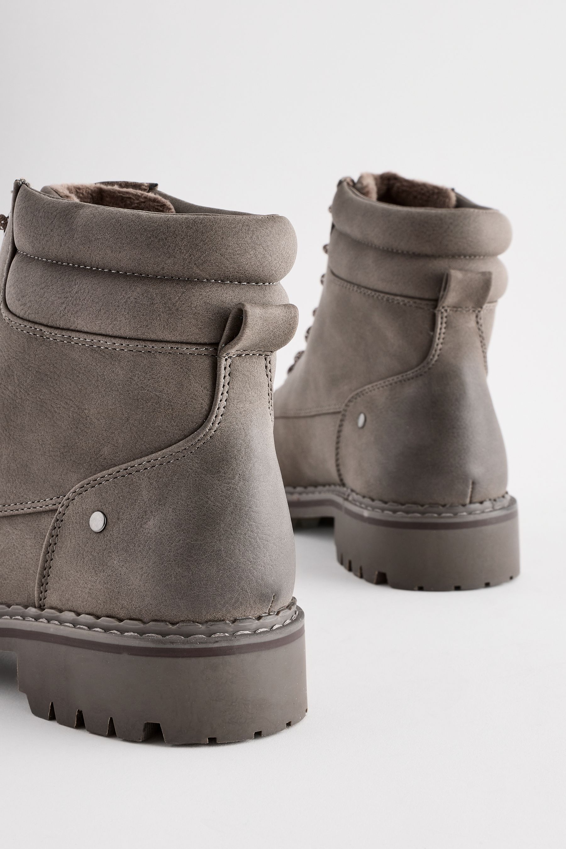 Buy Grey Standard Wide Fit Forever Comfort Casual Lace Up Ankle Boots from the Next UK online shop