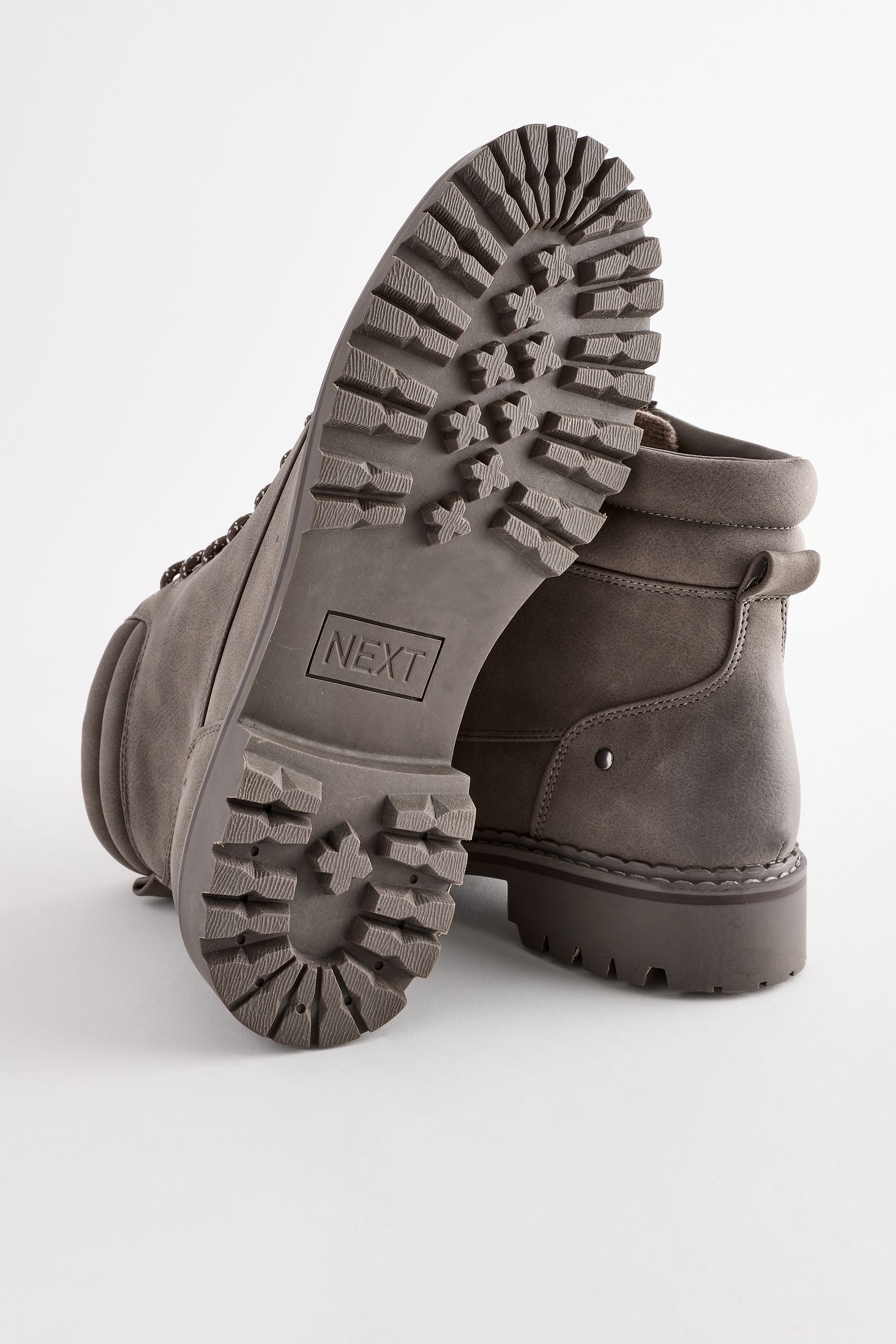 Buy Grey Standard Wide Fit Forever Comfort Casual Lace Up Ankle Boots from Next United Arab Emirates