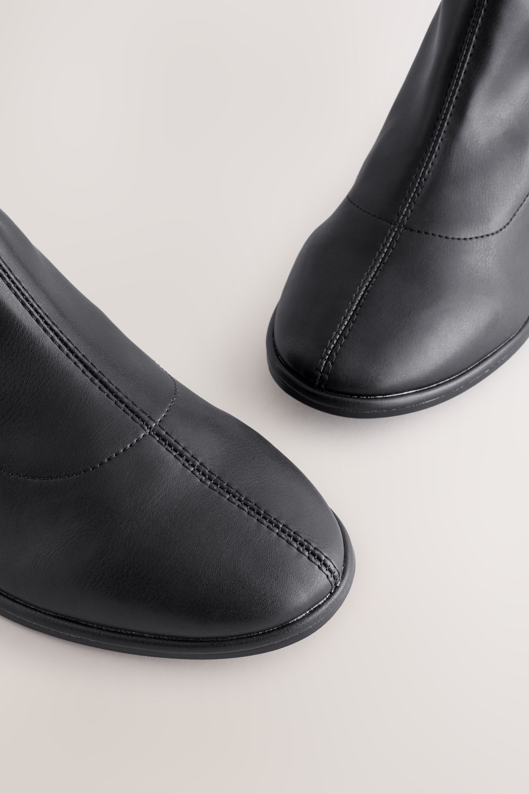 Buy Black Standard Wide Fit Forever Comfort Ankle Sock Boots from the Next UK online shop