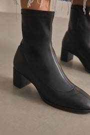 Black Standard/Wide Fit Forever Comfort® Ankle Sock Boots - Image 5 of 11