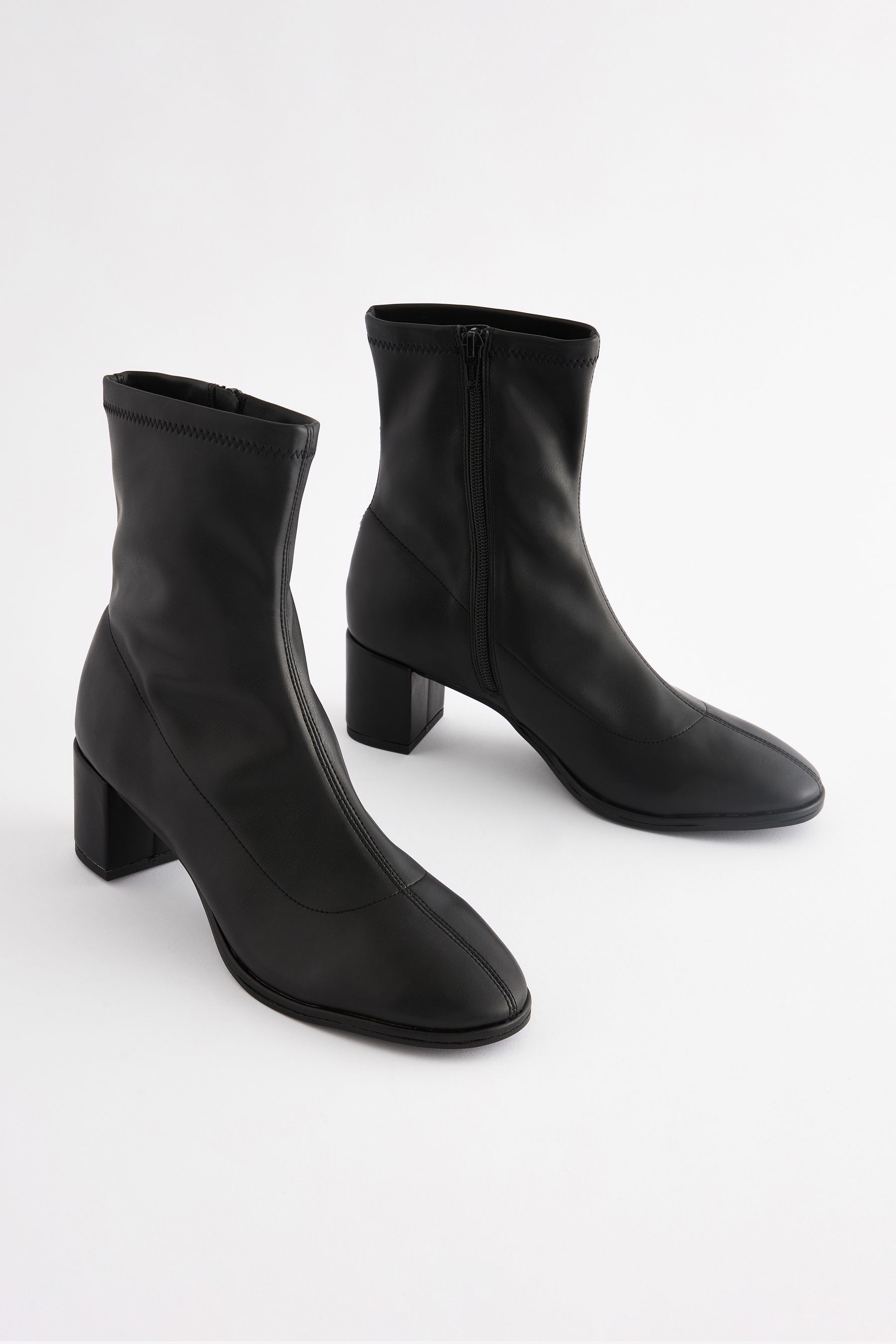 Extra wide fit black ankle boots hotsell