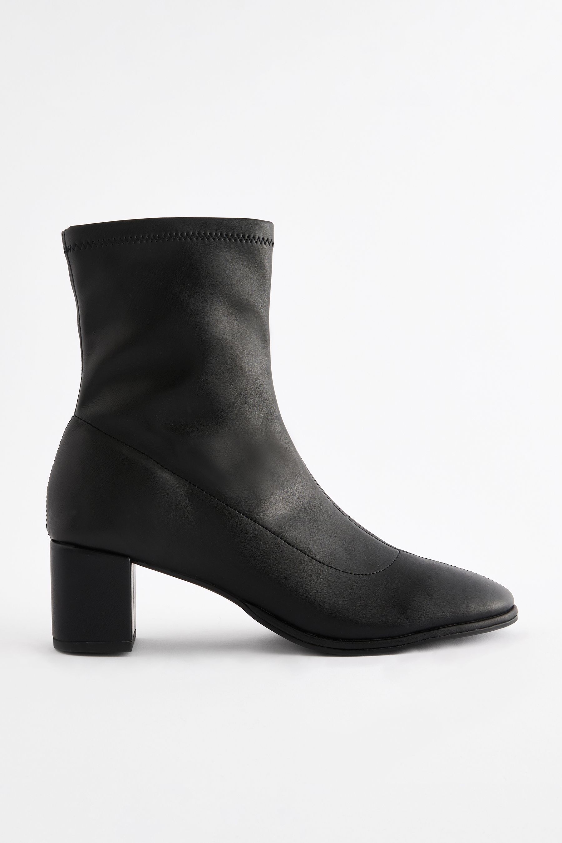 Buy Black Extra Wide Fit Forever Comfort Ankle Sock Boots from the Next UK online shop