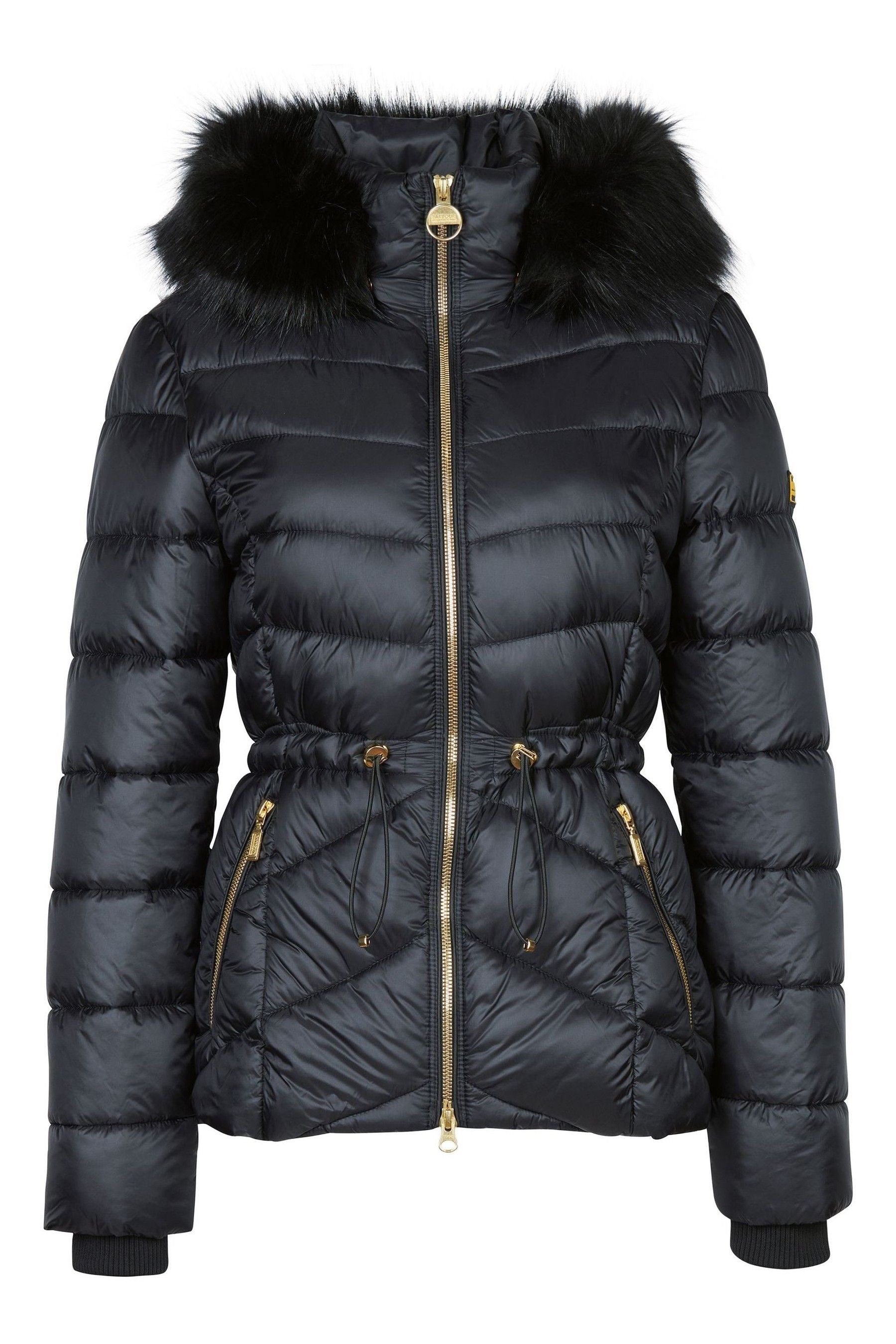 Barbour International Island Quilted Black Jacket
