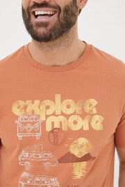 FatFace Orange VW Explore More T-Shirt - Image 3 of 5