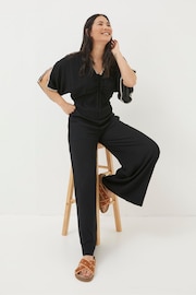 FatFace Selene Black Beach Jumpsuit - Image 4 of 6