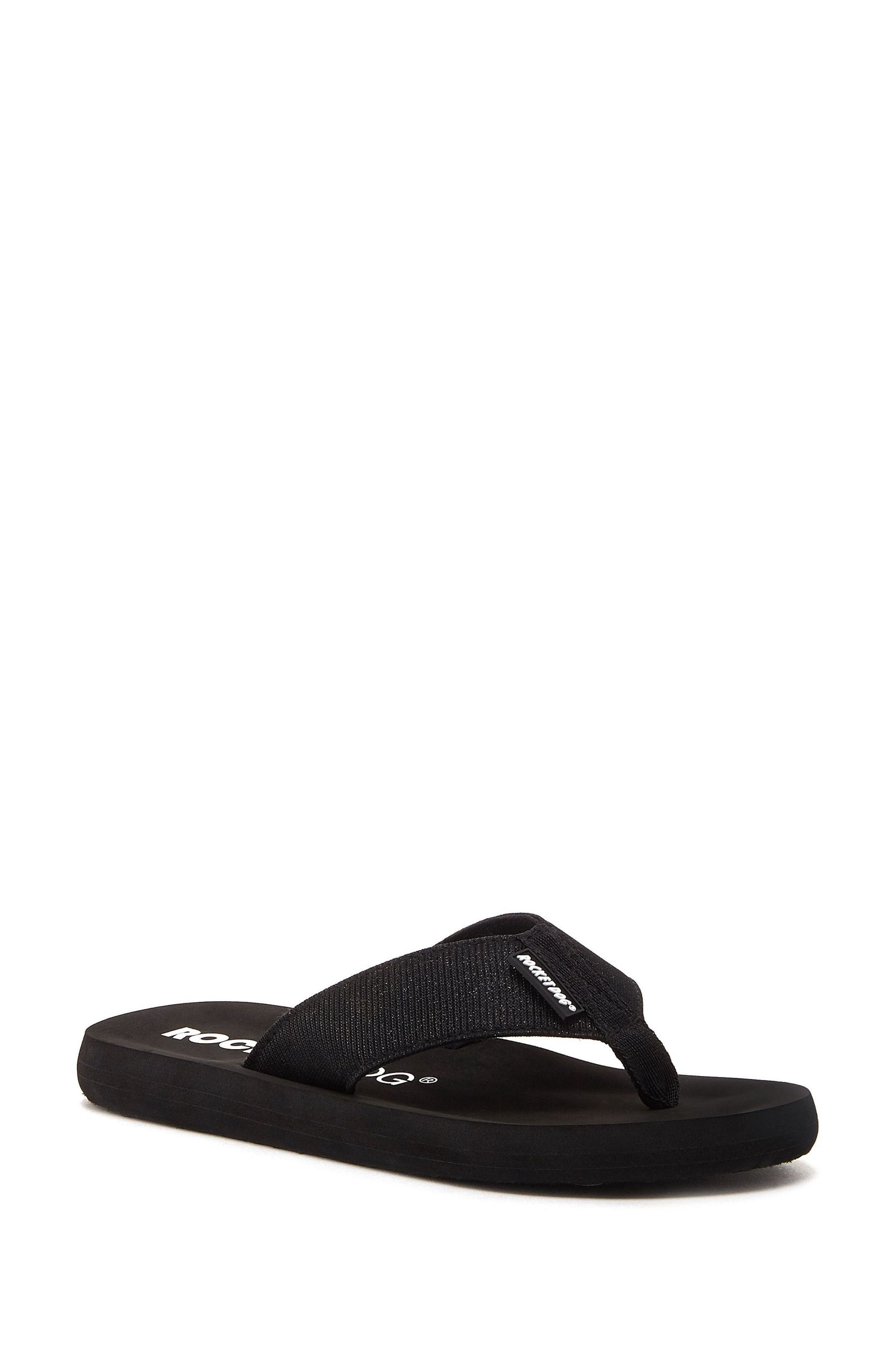 Buy Rocket Dog Adios odyssey Fabric Black Sandals from the Next UK