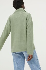 FatFace Green Half Neck Sweatshirt - Image 2 of 4