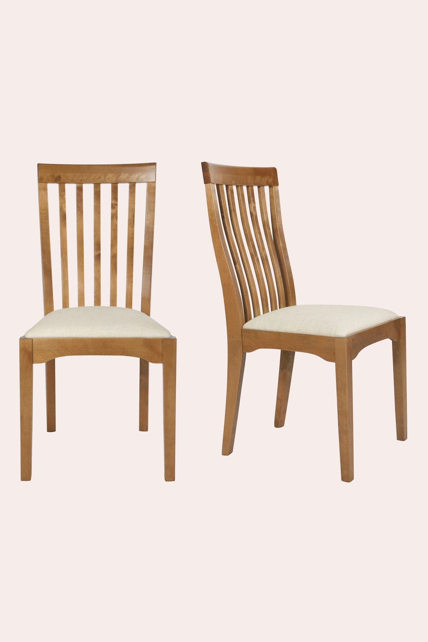 Honey oak online dining chairs