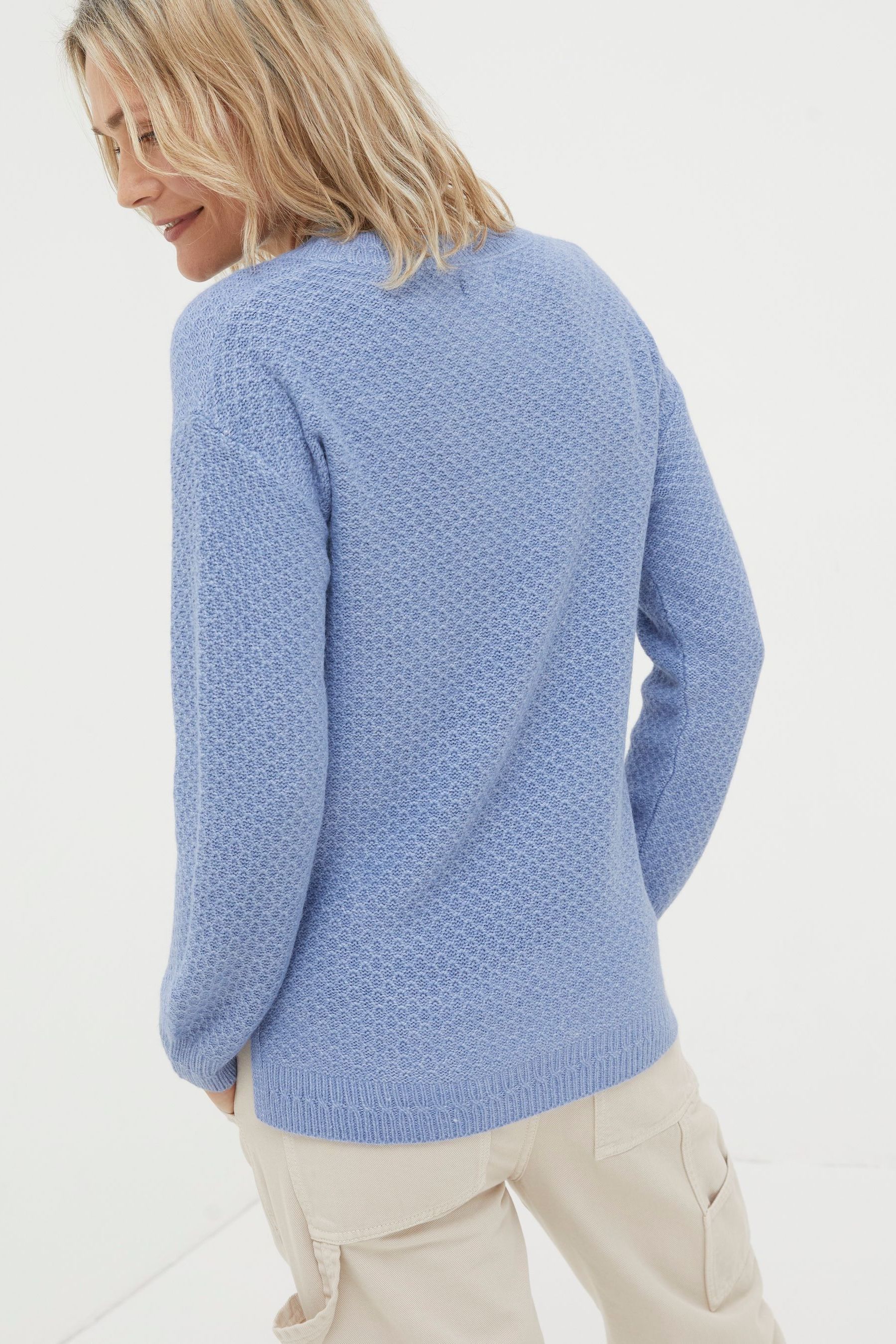 FatFace Blue Ellie Jumper