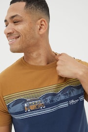 FatFace Natural VW Chest Stripe T-Shirt - Image 3 of 4