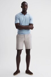 Reiss Stone Southbury Cotton Blend Chino Shorts - Image 1 of 6
