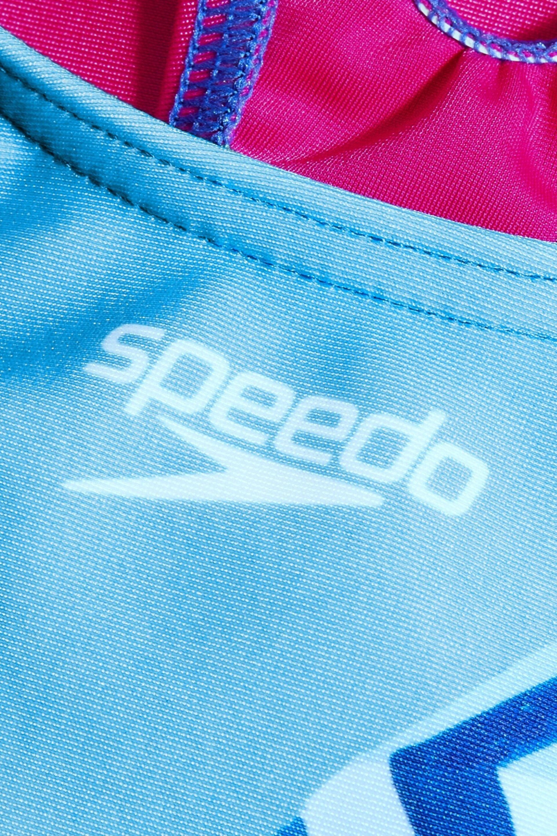 Speedo Girls Pink Digital Printed Swimsuit - Image 4 of 5