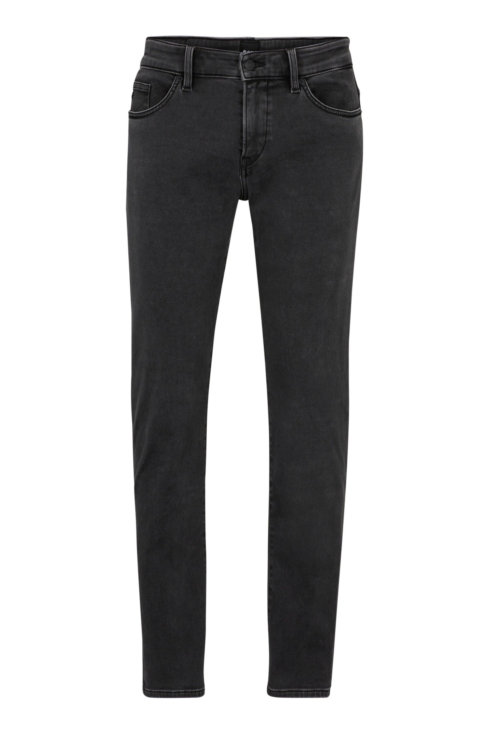 BOSS Dark Grey Delaware Slim Fit Jeans - Image 5 of 5