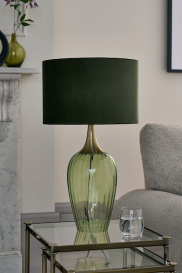 Green Hampton Table Lamp