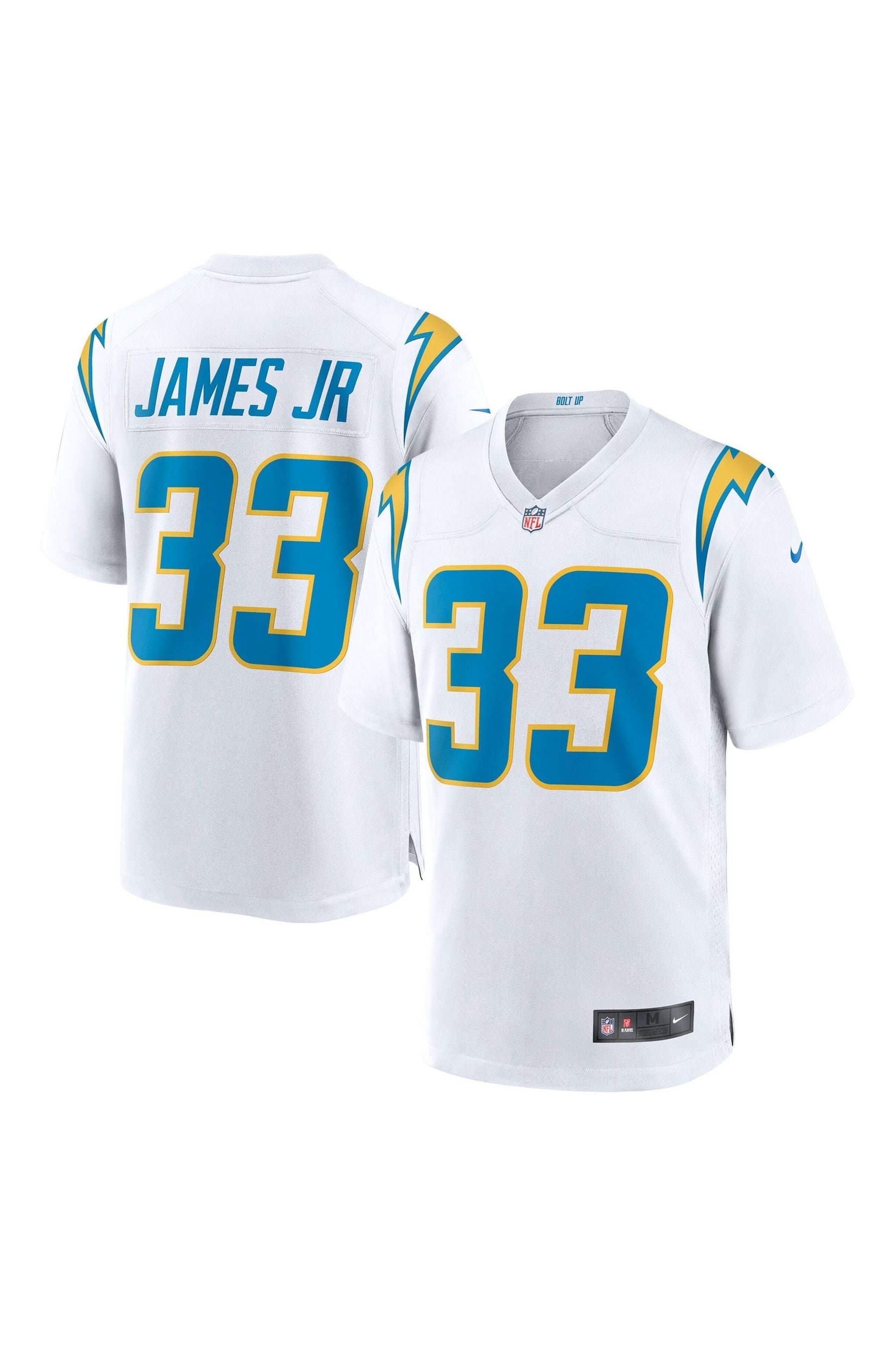 Black and discount white chargers jersey
