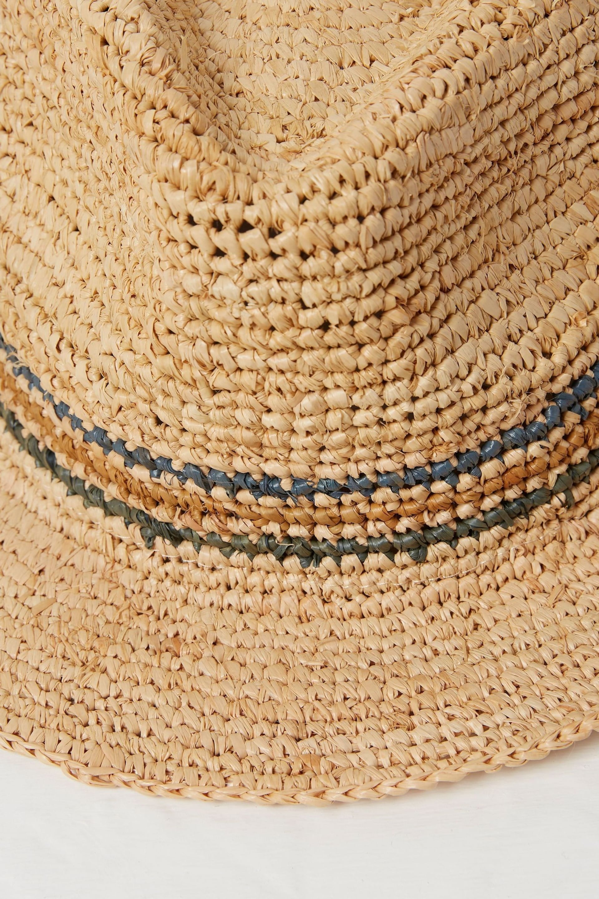 FatFace Natural Stripe Trilby Hat - Image 2 of 2