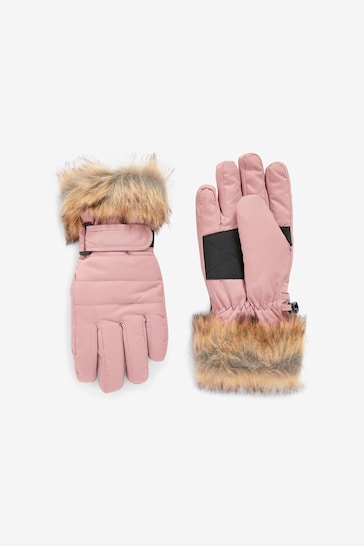 Pink Ski Gloves 1 Pack (3-16yrs)