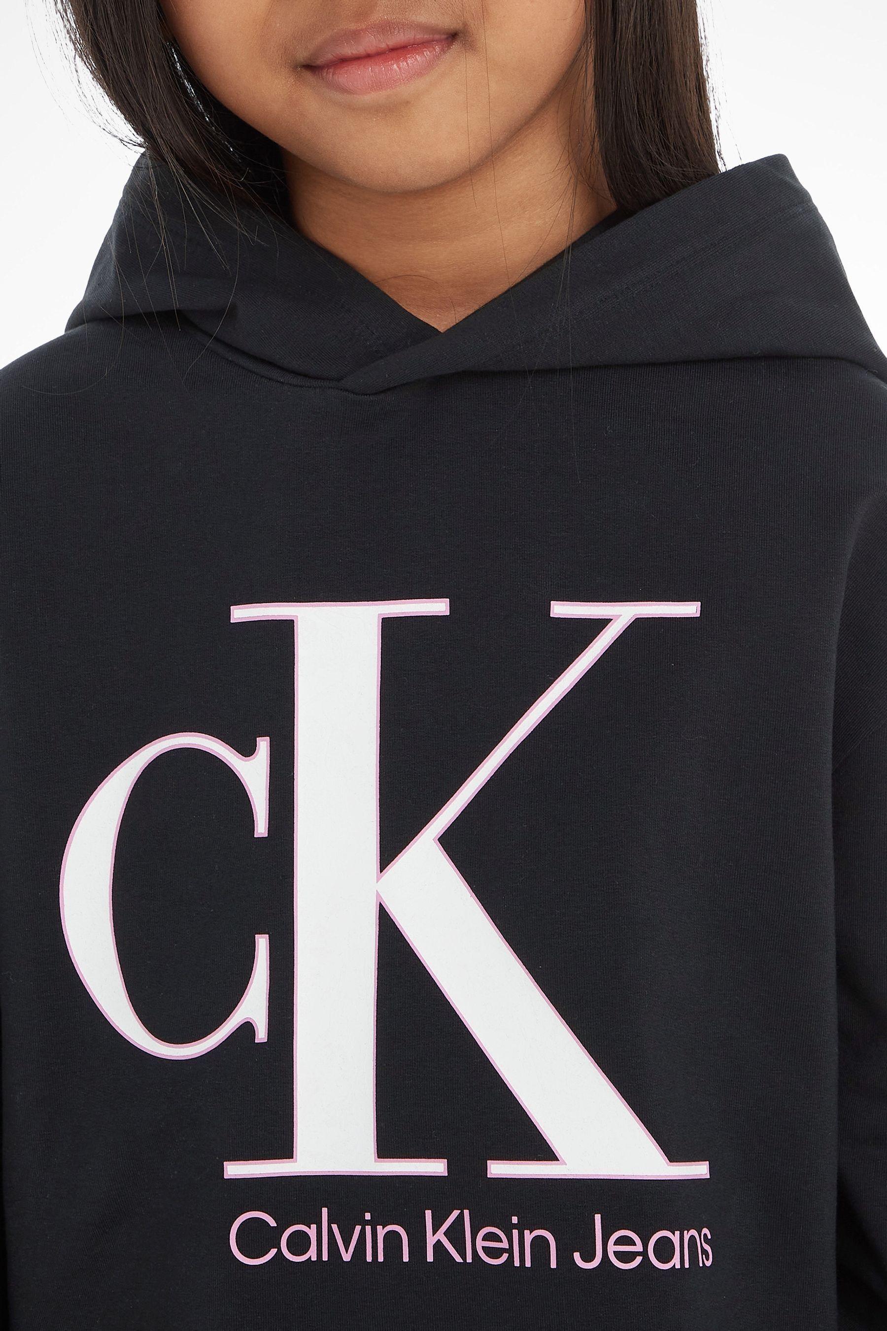Buy Calvin Klein Girls Monogram Black Hoodie from Next Lithuania