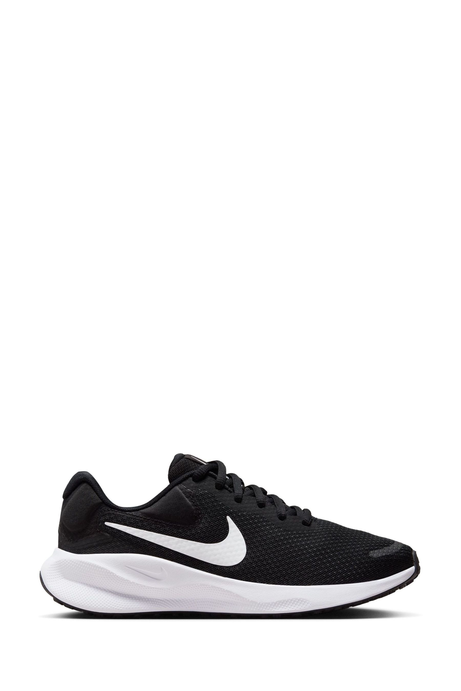 Buy Nike Black White Revolution 7 Road Running Trainers from the Next UK online shop