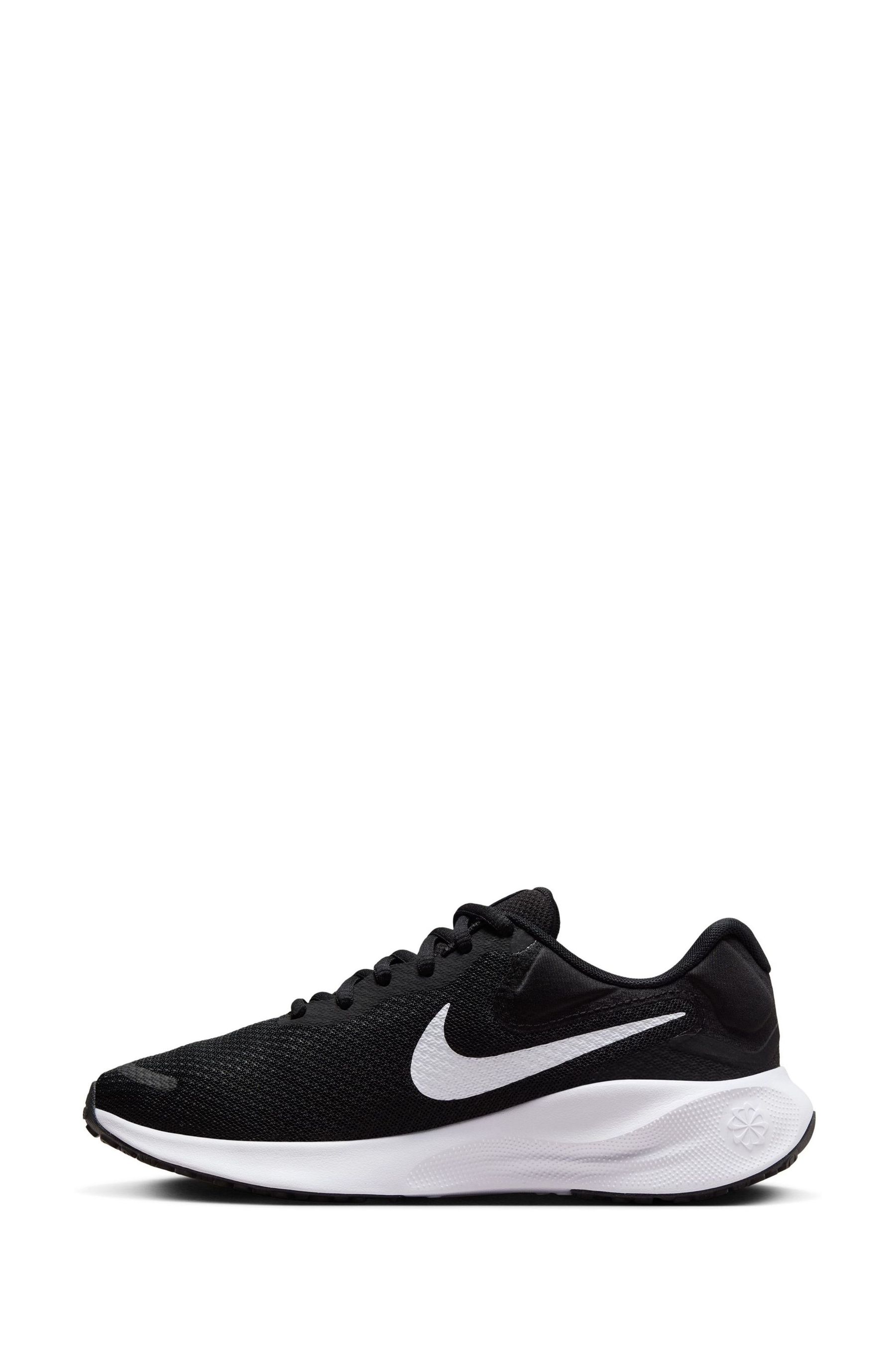 Buy Nike Black White Revolution 7 Road Running Trainers from the Next UK online shop