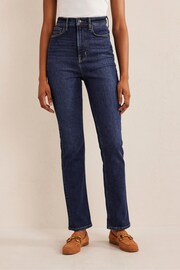 Boden Navy Blue High Rise True Straight Jeans - Image 1 of 8