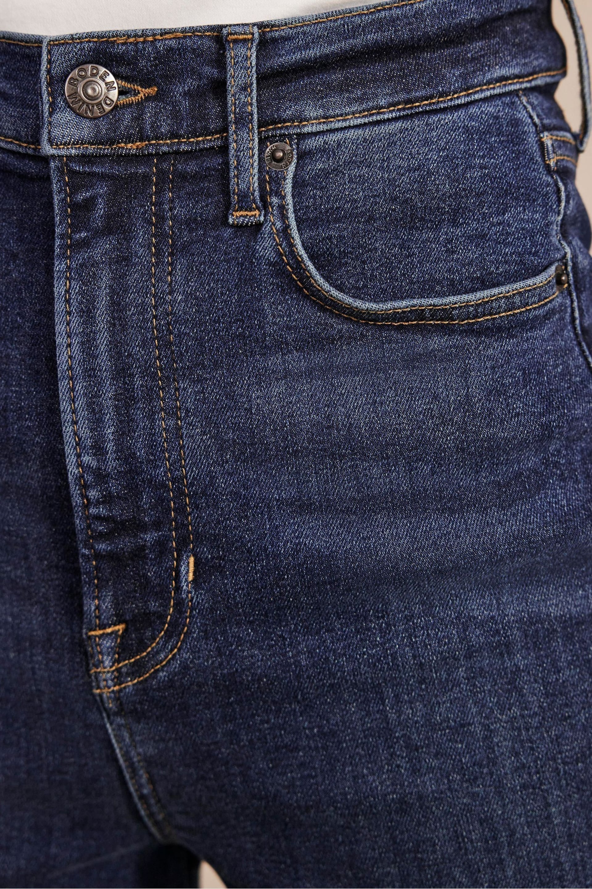 Boden Navy Blue High Rise True Straight Jeans - Image 8 of 8