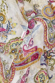 FatFace Bright Natural Paisley Scarf - Image 2 of 2