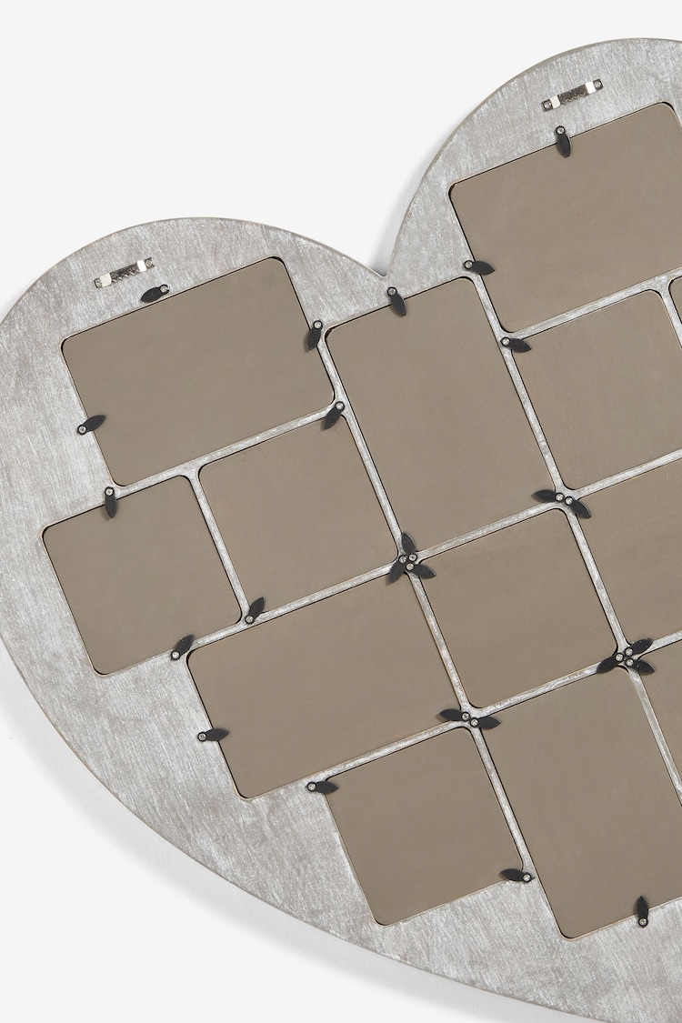 Grey Heart Shaped Collage Picture Frame - Image 5 of 5