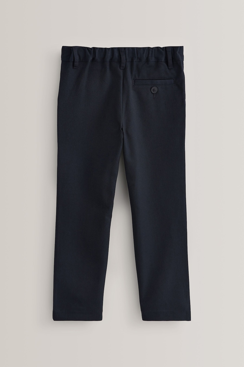 Navy Regular Waist School Formal Slim Leg Trousers (3-17yrs) - Image 2 of 6
