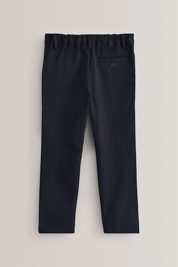 Navy Regular Waist School Formal Slim Leg Trousers (3-17yrs)