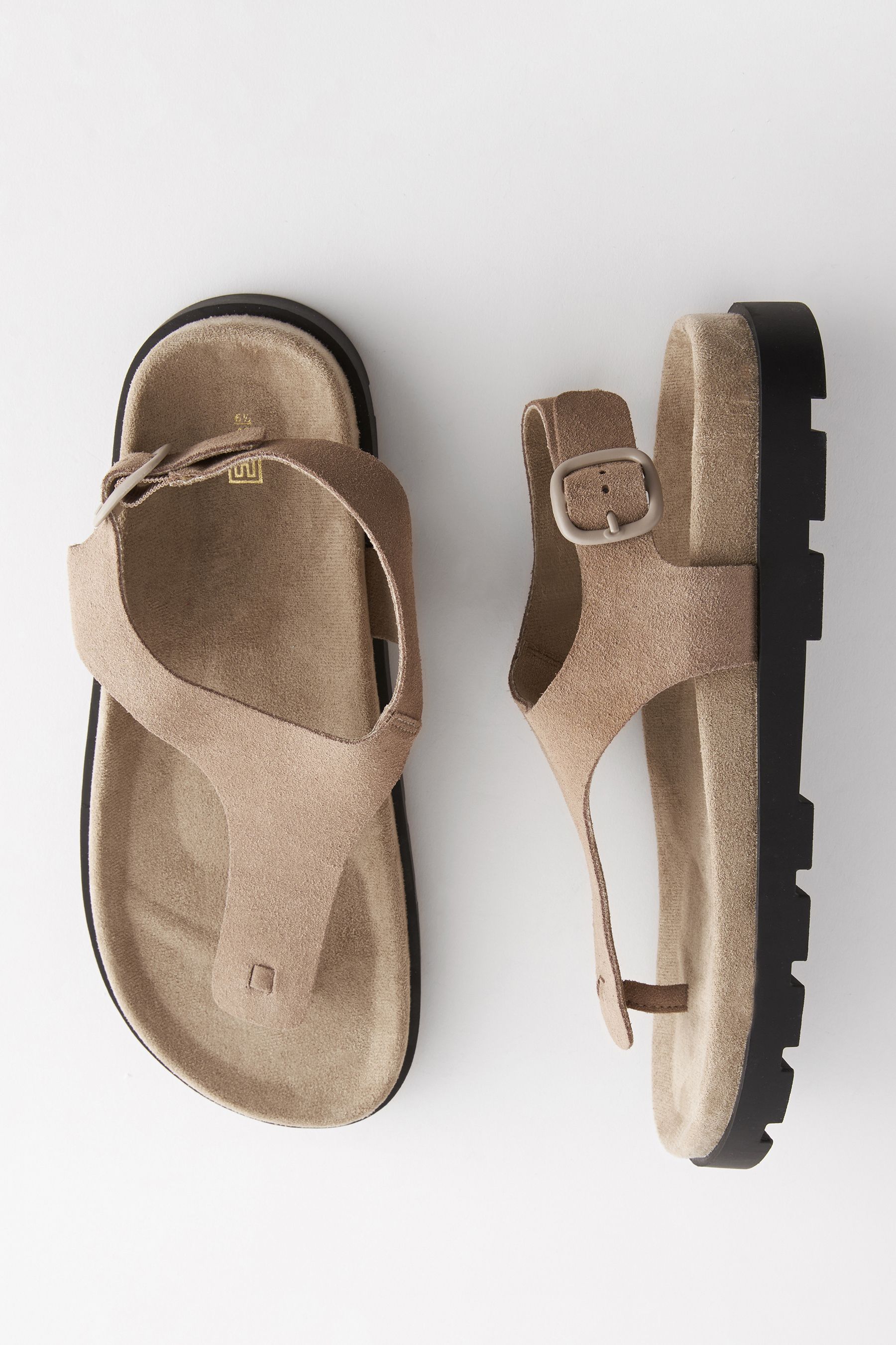 Thong footbed sandals deals