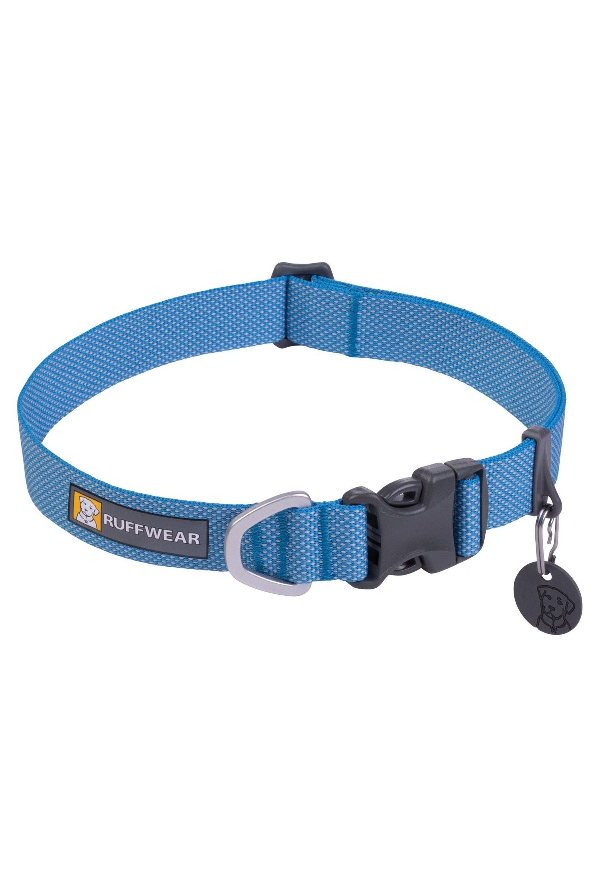 Ruffwear Blue Hi & Light™ Lightweight Dog Collar - Image 2 of 4