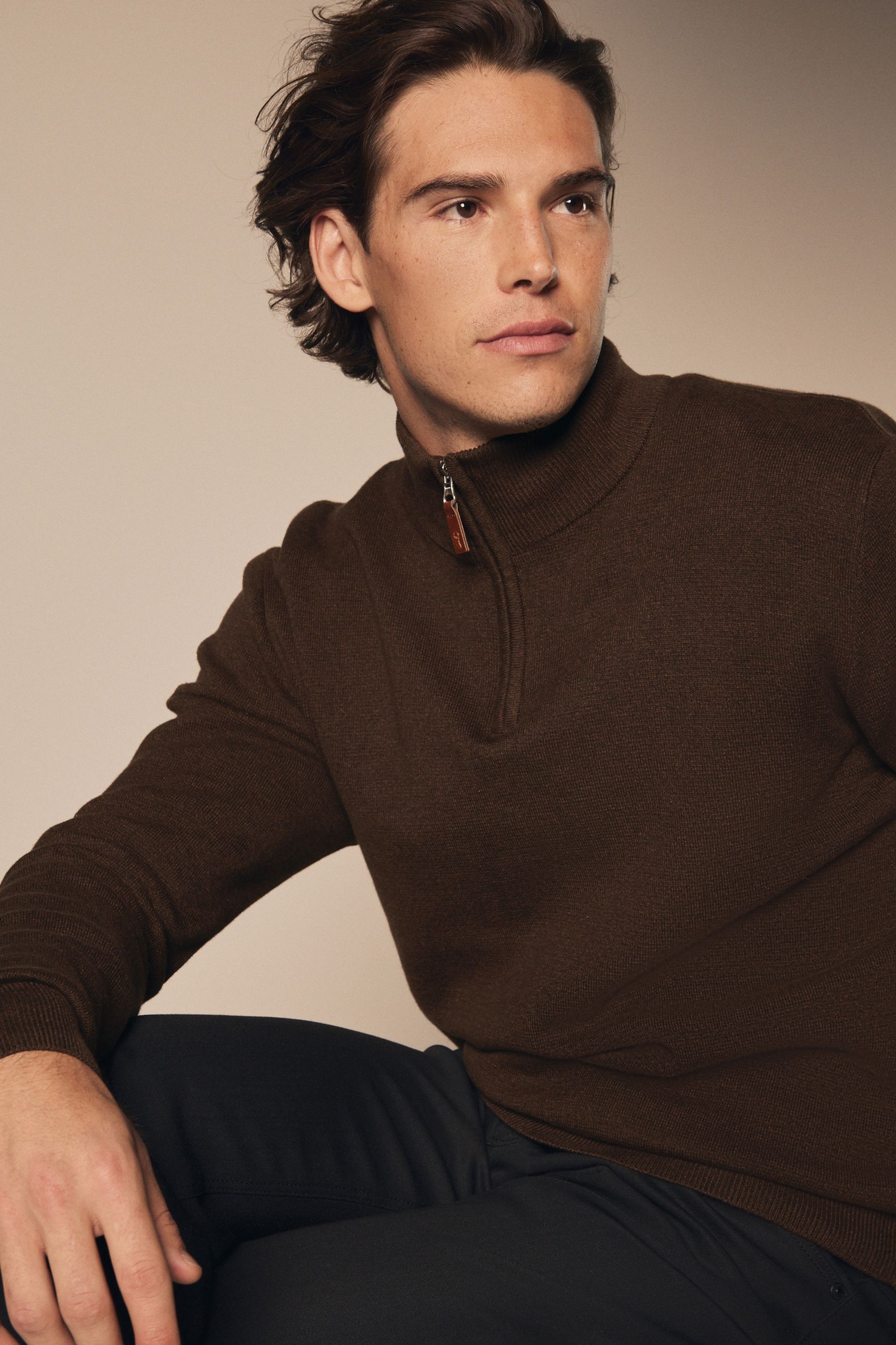Jumper zip neck store