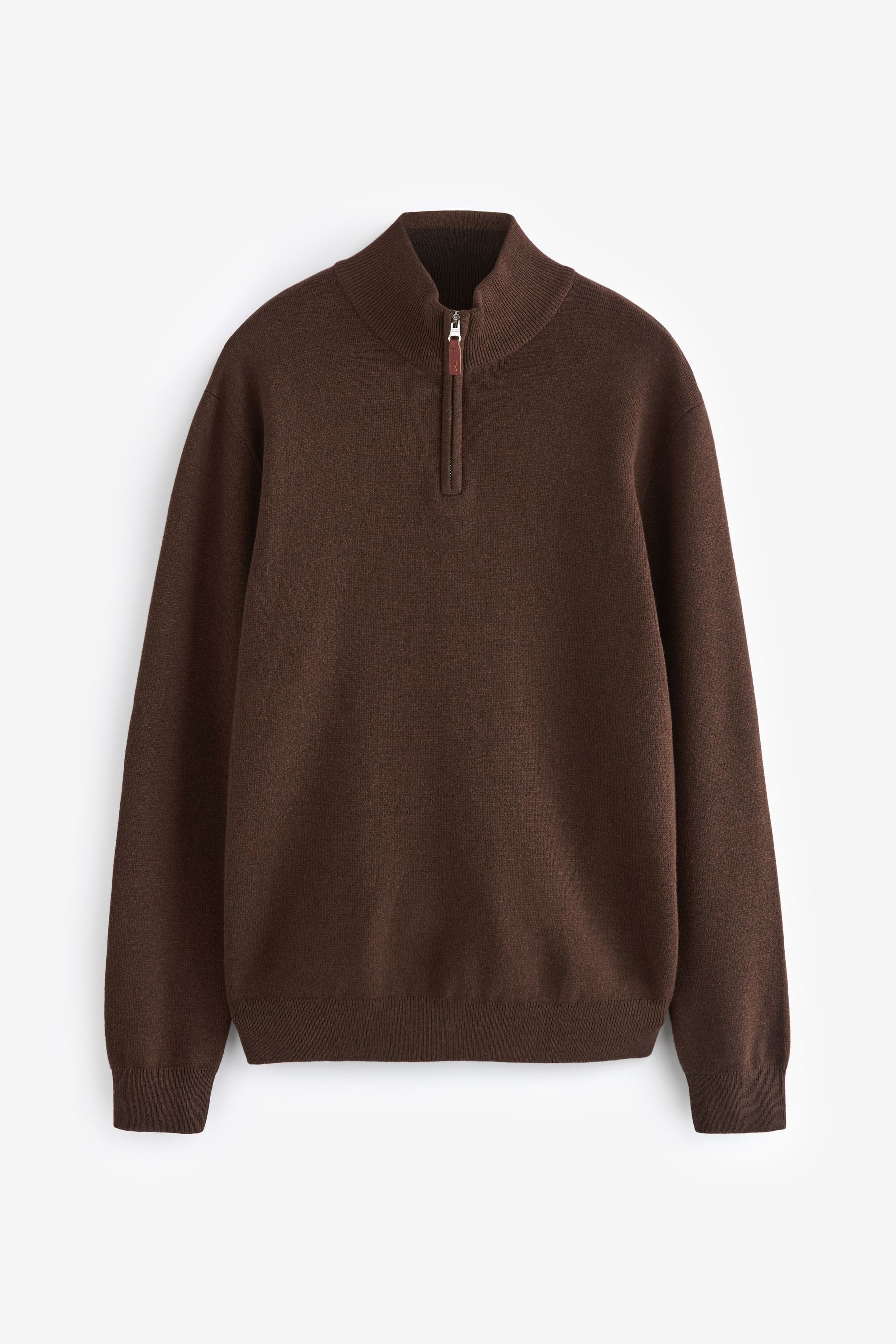 Brown quarter zip sweatshirt new arrivals