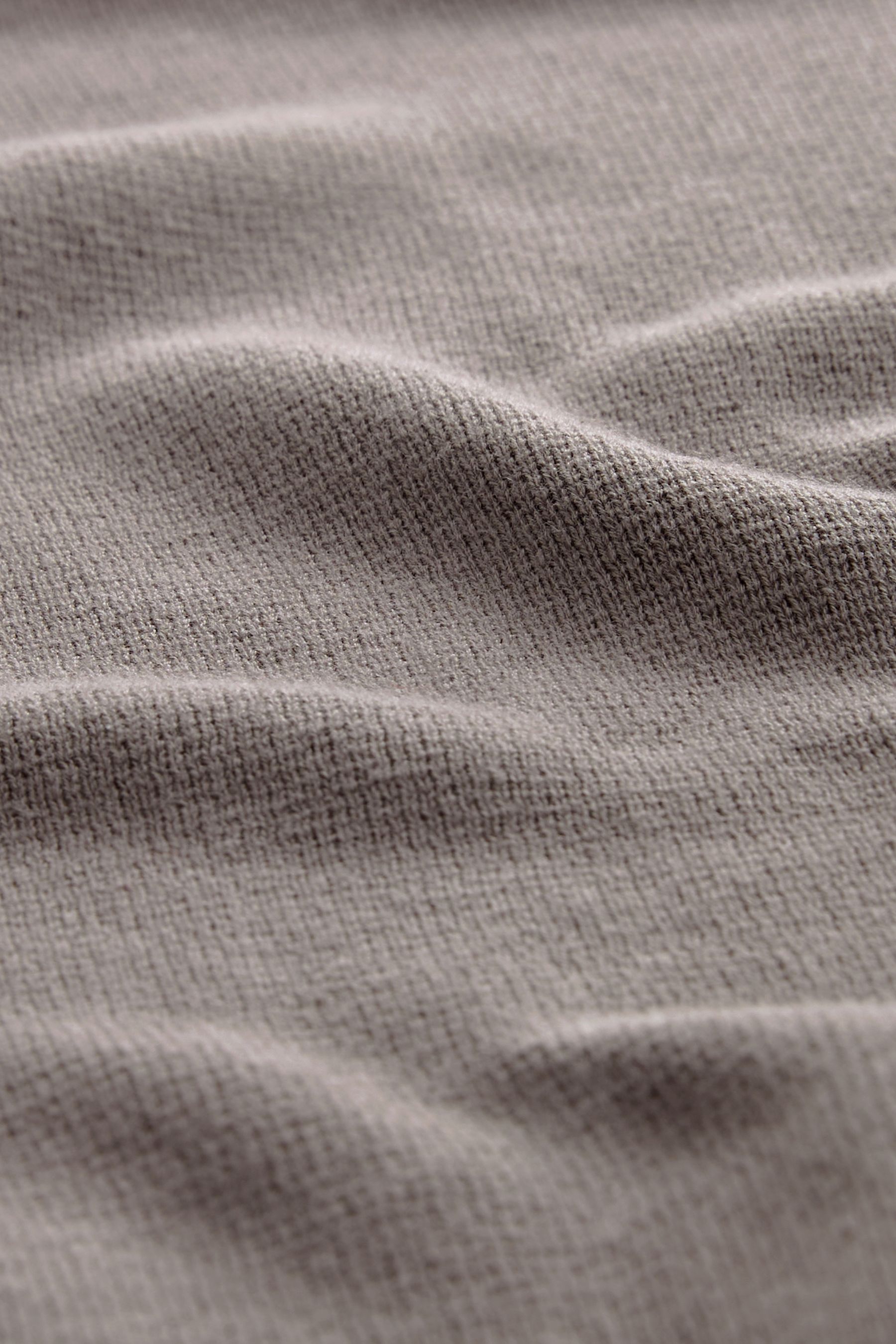 Buy Mushroom Plain Regular Fit 100 Cotton Premium Quarter Zip Jumper from Next Luxembourg