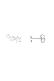 Estella Bartlett Silver Trio Star Ear Studs - Image 1 of 4